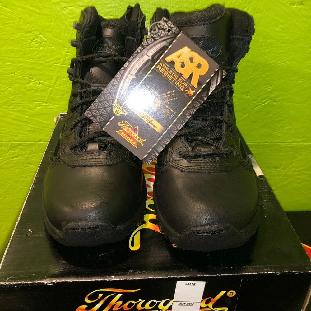 Thorogood A.S.R. Tactical 6” Leather Nylon Side Zip Mens Several Sizes
